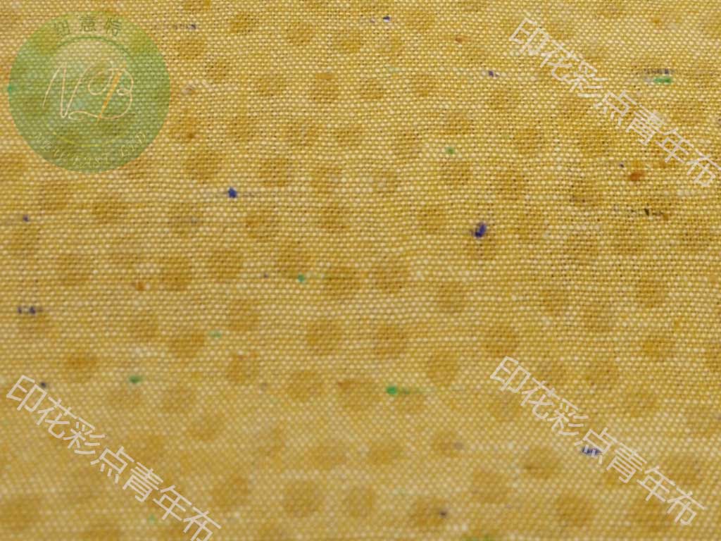 印花彩點(diǎn)青年布
