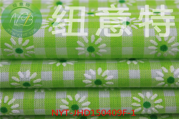 抗皺印花格子布