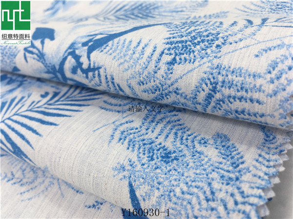 色紡印花布